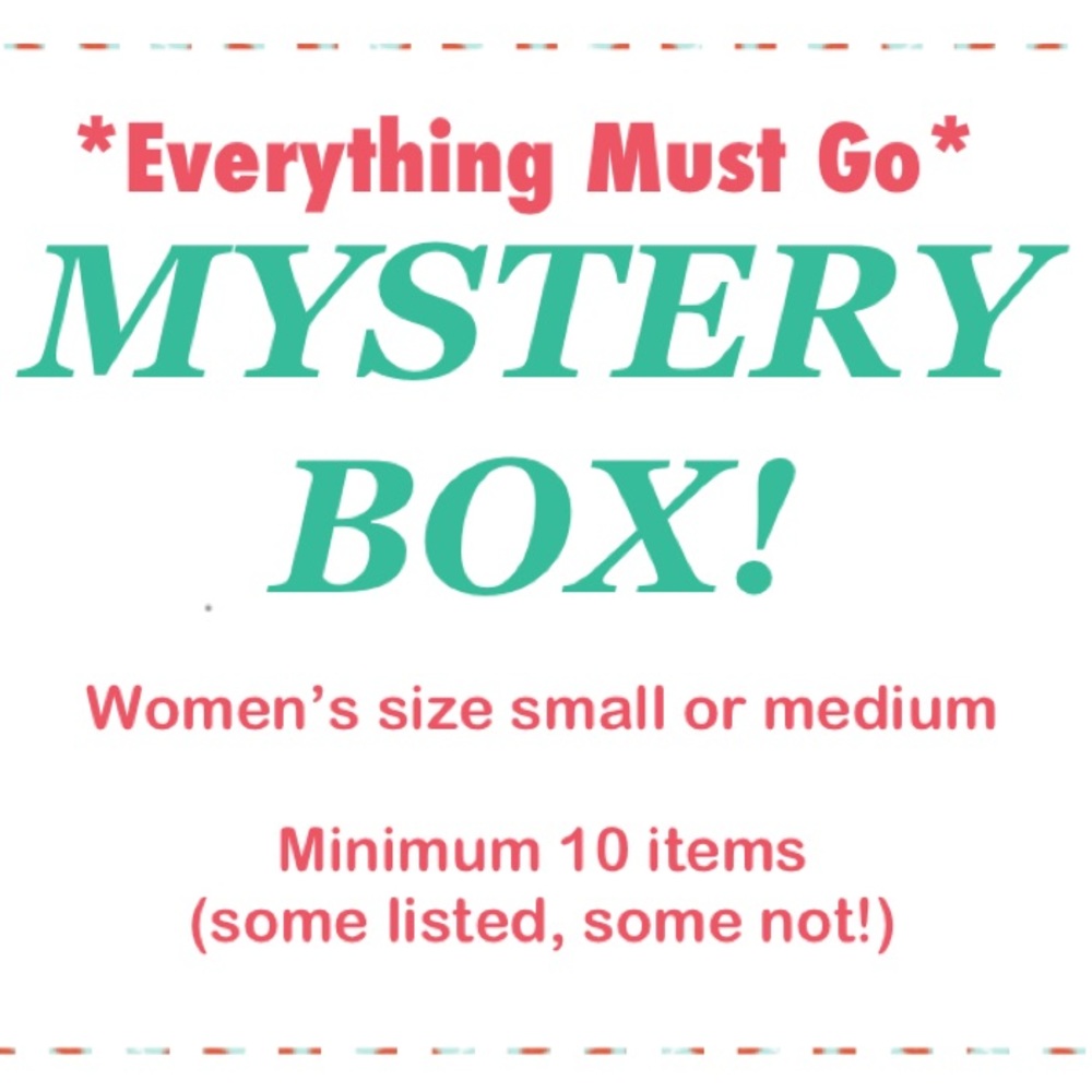 *Everything Must Go* MYSTERY BOX! 10+ items of women’s size SMALL or MEDIUM